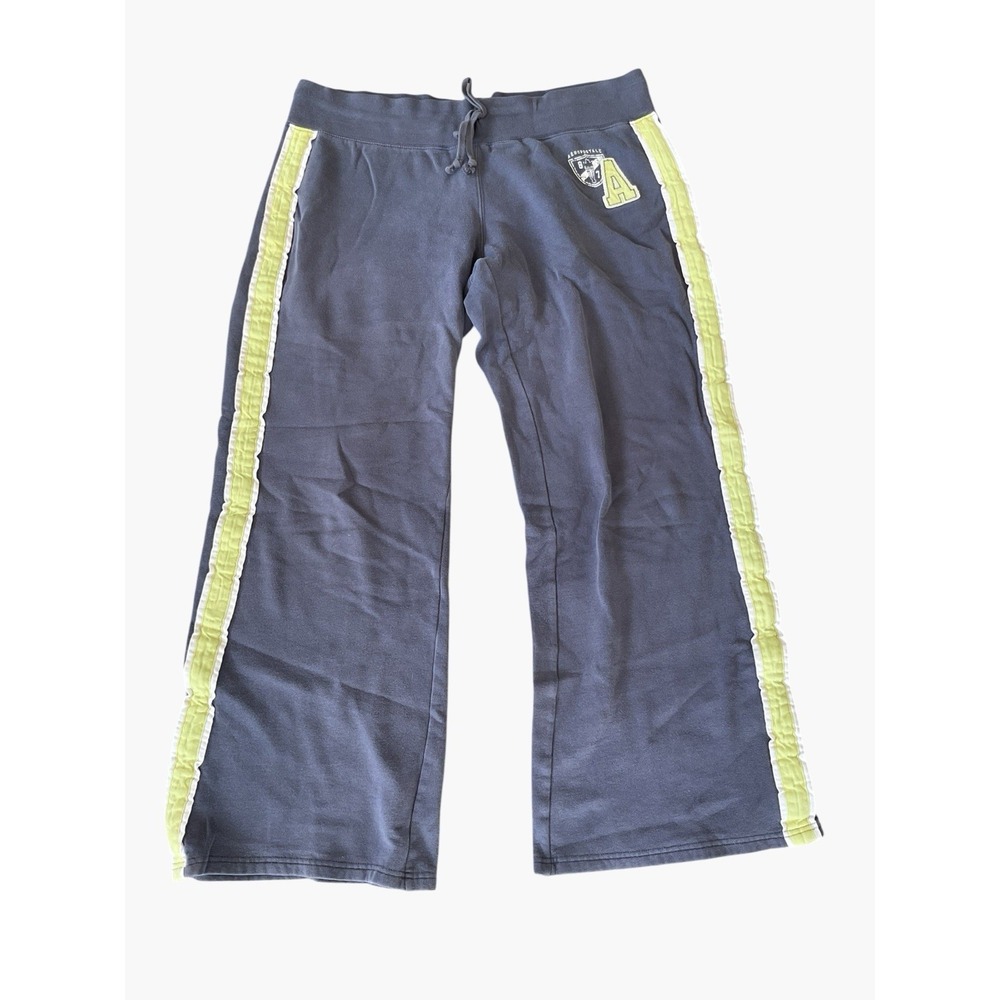 Aeropostale Y2K Sweatpants Womens L Blue Gray Drawstring Lounge Pants